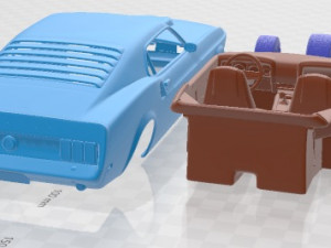 Mustang BOSS 429 1969 Printable Car 3Dプリントモデル
