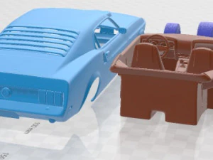 Mustang BOSS 429 1969 Printable Car 3D Print Model