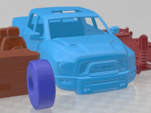 Dodge Ram 1500 Rebel 2015 Printable Car 3Dプリントモデル