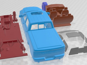 Dodge Ram 1500 Rebel 2015 Printable Car 3D Print Model