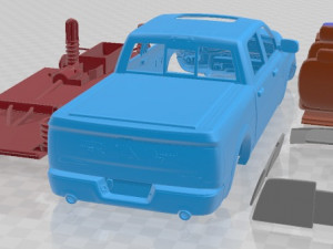 Dodge Ram 1500 Rebel 2015 Printable Car 3D Print Model