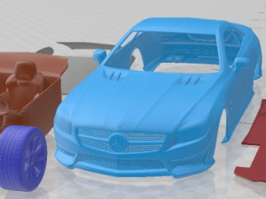 Mercedes Benz SL Class R321 AMG 2013 Printable Car 3D Print Model
