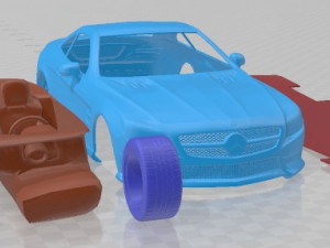 Mercedes Benz SL Class R321 AMG 2013 Printable Car 3D Принт Модель