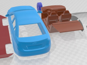 Chevrolet Cruze Sedan 2015 Printable Car Modelo de impresión 3D