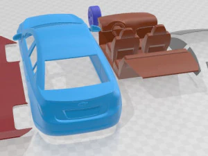 Chevrolet Cruze Sedan 2015 Printable Car 3D Print Model