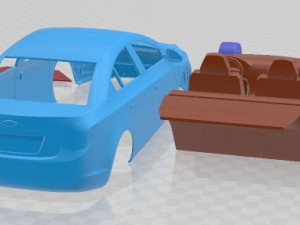 Chevrolet Cruze Sedan 2015 Printable Car Modelo de impresión 3D