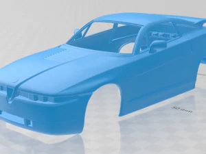 アルファ ロメオ SZ 1989 印刷可能なボディカー 3Dプリントモデル