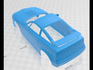 Alfa Romeo SZ 1989 Printable Body Car 3D Print Model