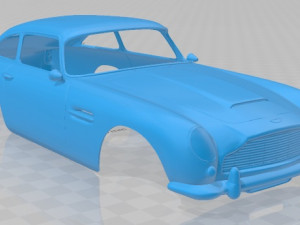 Aston Martin DB5 Printable Body Car Modelo de impresión 3D