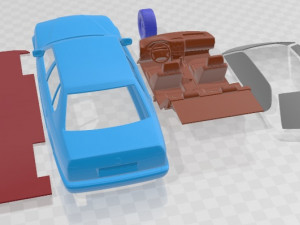7 Series E32 1986 Printable Car Modelo de Impressão 3D
