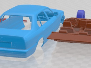 7 Series E32 1986 Printable Car Modelo de Impressão 3D