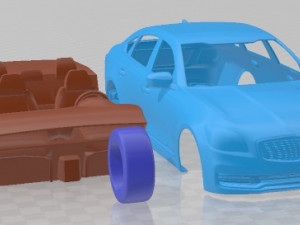 Kia K900 2019 Printable Car Modèles 3D en vedette