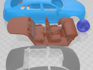 Kia K900 2019 Printable Car 3D Print Model