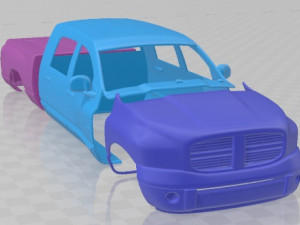 Dodge Ram 2500 Printable Body Car 3D Print Model