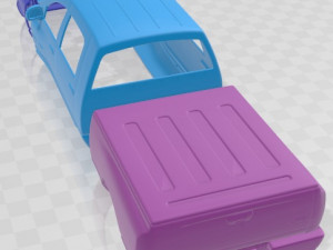 Dodge Ram 2500 Printable Body Car 3D Print Model
