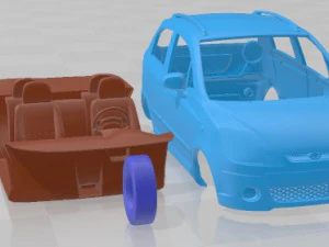 Daewoo Matiz M250 2011 Printable Car 3D Print Model