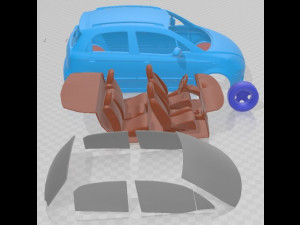 Daewoo Matiz M250 2011 Printable Car 3D 프린트 모델