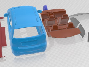 Daewoo Matiz M250 2011 Printable Car 3D 프린트 모델