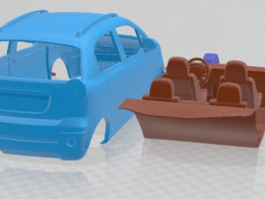 Daewoo Matiz M250 2011 Printable Car 3D 프린트 모델