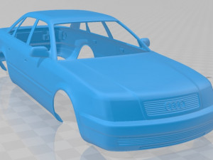 Audi 100 C4 Sedan 1991 Printable Body Car Model do druku 3D