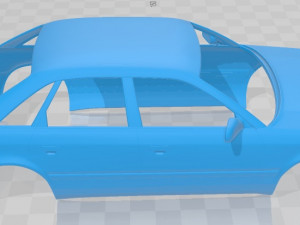Audi 100 C4 Sedan 1991 Printable Body Car Model do druku 3D