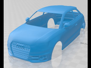 Audi A1 2010 Printable Body Car 3Dプリントモデル