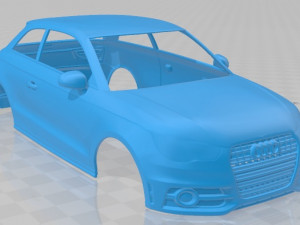 Audi A1 2010 Printable Body Car 3D printmodel