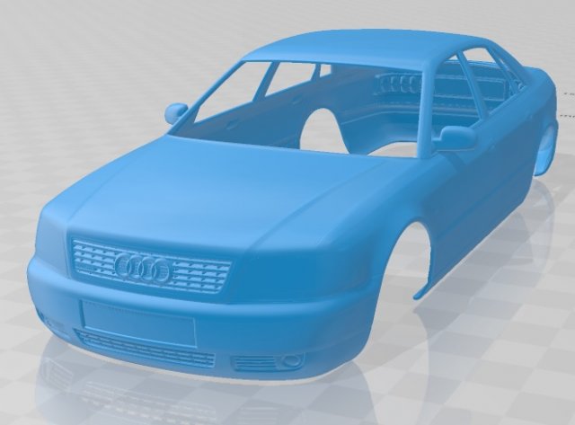Audi A8 D2 1999 Printable Body Car 3D Print Model .c4d .max .obj .3ds .fbx .stl .blend 