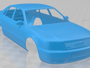 Audi A8 D2 1999 Printable Body Car 3D Print Model