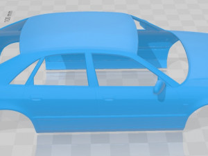 Audi A8 D2 1999 Printable Body Car 3D Print Model