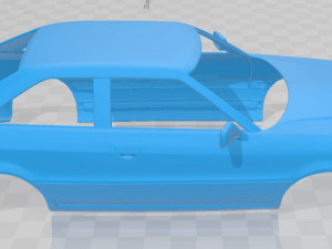 Audi Coupe 1991 Printable Body Car 3D Print Model