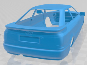 Audi Coupe 1991 Printable Body Car 3D Print Model