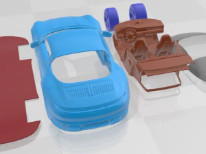 Porsche 911 Targa 2021 Printable Car 3D Print Model