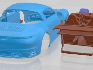 Porsche 911 Targa 2021 Printable Car 3D Print Model