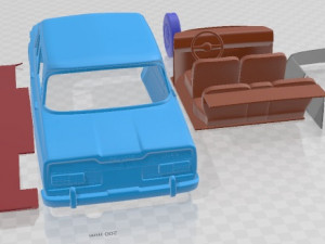 Alfa Romeo Giulia 105 1962 Printable Car 3D 프린트 모델