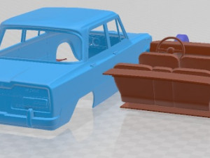 Alfa Romeo Giulia 105 1962 Printable Car 3D 프린트 모델
