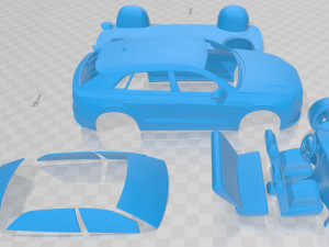 Audi Q8 RS 2020 Printable Car Modèles 3D en vedette