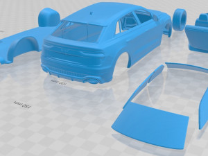 Audi Q8 RS 2020 Printable Car Modèles 3D en vedette