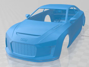 Carro com carroceria imprim&iacute;vel Audi Quattro 2012 Modelo de Impressão 3D