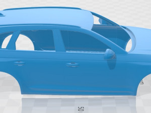 Audi RS4 Avant 2020 Printable Body Car 3D Baskı Modeli