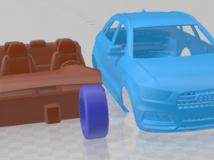 Audi Q3 2019 Printable Car Modèles 3D en vedette