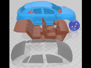 Audi Q3 2019 Printable Car 3D Print Model