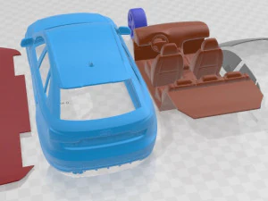 Audi Q3 2019 Printable Car 3D Print Model