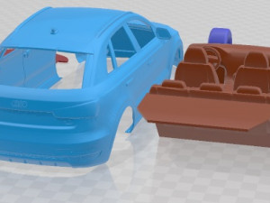 Audi Q3 2019 Printable Car Modèles 3D en vedette