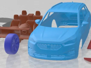 Seat Tarraco FR 2021 Printable Car 3D Print Model