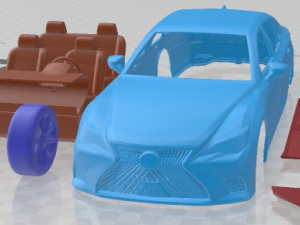 Lexus LS 2021 Printable Car 3D Print Model