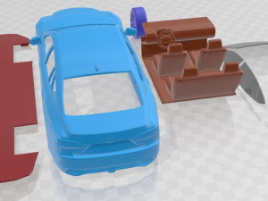 Lexus LS 2021 Printable Car 3D प्रिंट मॉडल