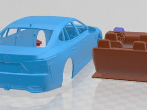 Lexus LS 2021 Printable Car 3D प्रिंट मॉडल