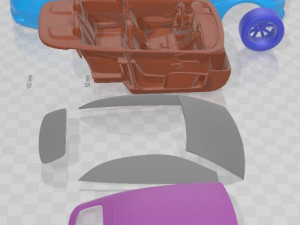 Mercedes C63 S AMG Cabriolet 2019 Printable Car 3D 프린트 모델