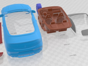 Mercedes C63 S AMG Cabriolet 2019 Printable Car 3D 프린트 모델